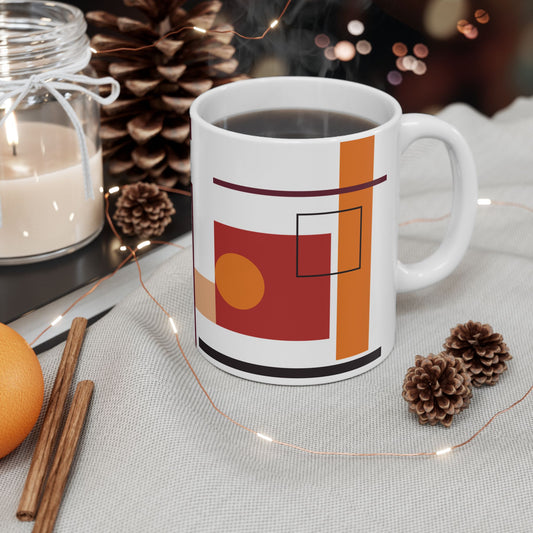Bold Abstract Bands Coffee Mug | 11 oz Mug