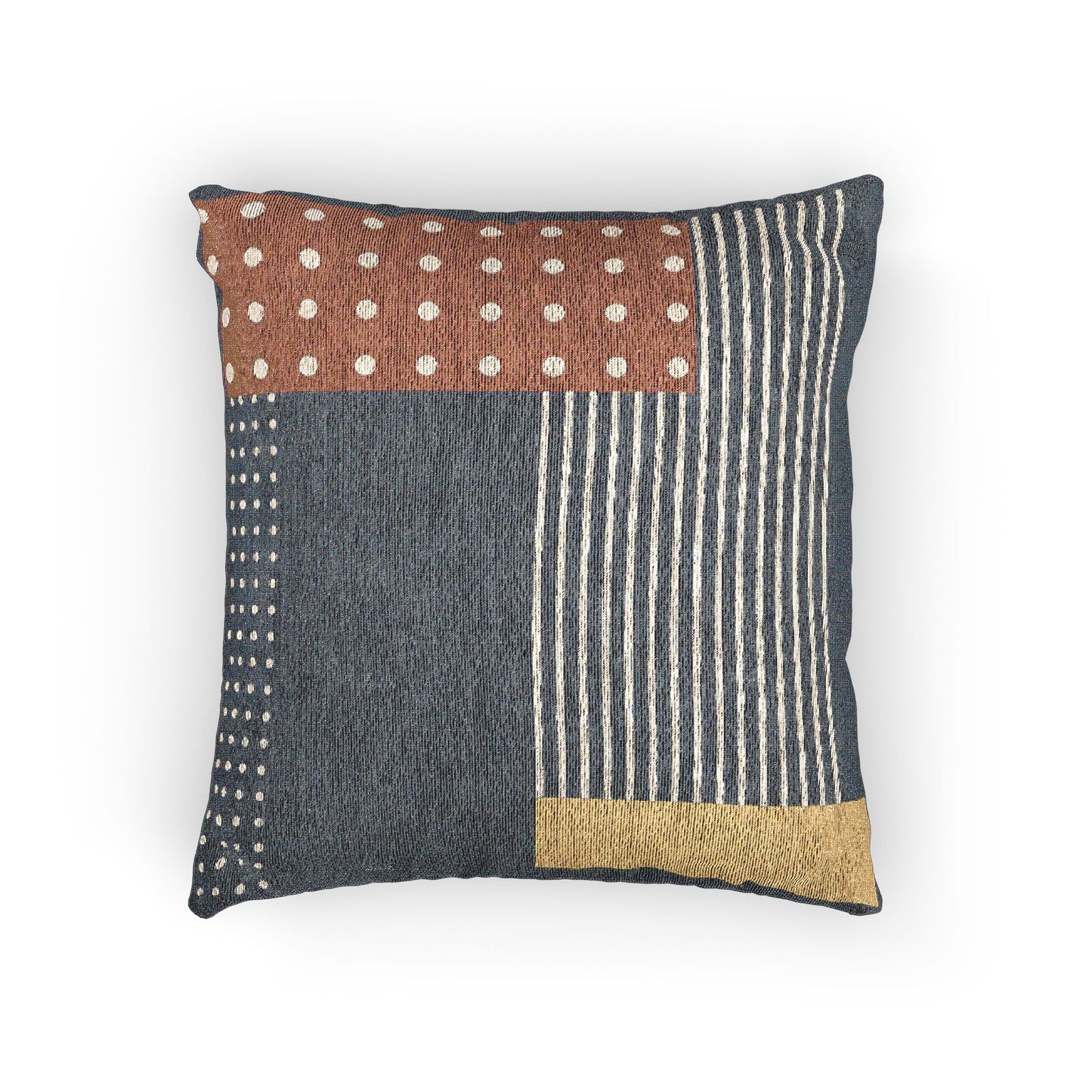 Pattern Play Throw Pillow – Polka Dots, Stripes & Color Blocks