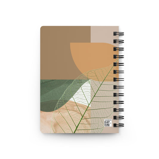 Ethereal Skeleton Leaf Spiral Notebook | Transparent Botanical Abstract Journal