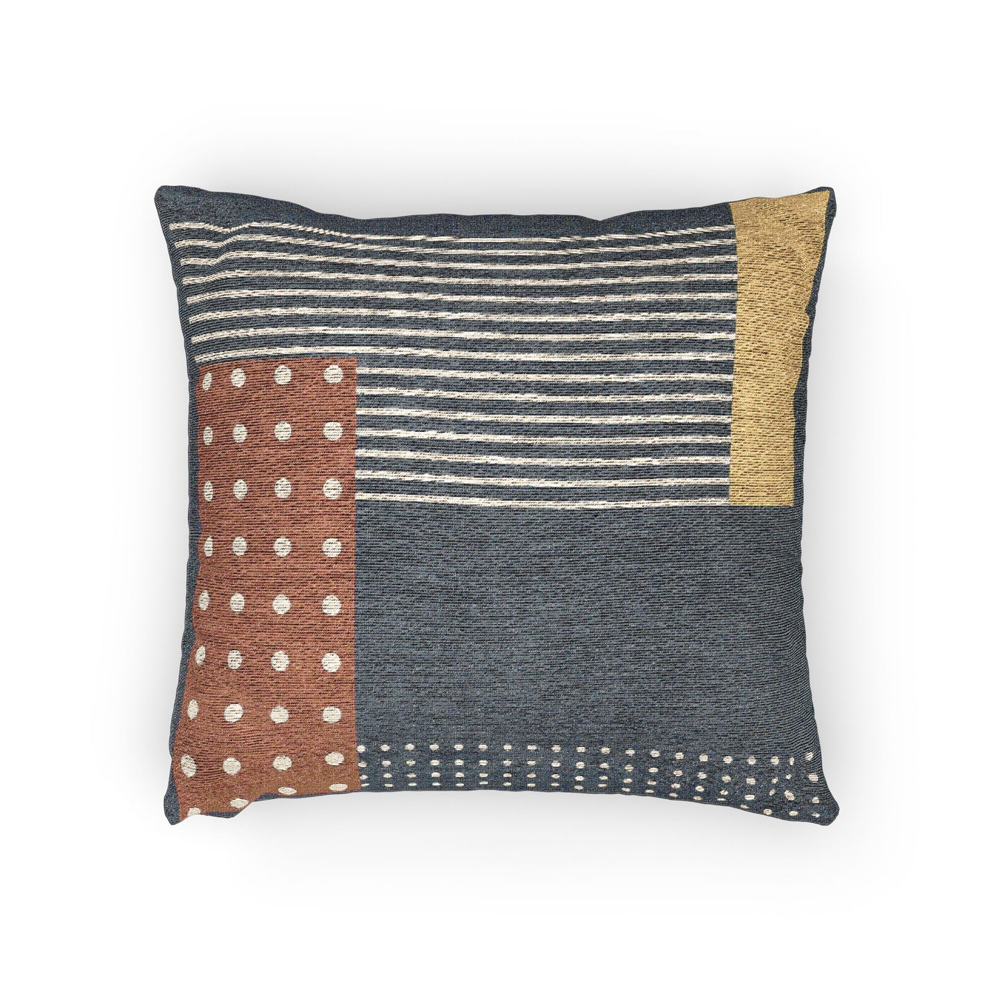 Pattern Play Throw Pillow – Polka Dots, Stripes & Color Blocks