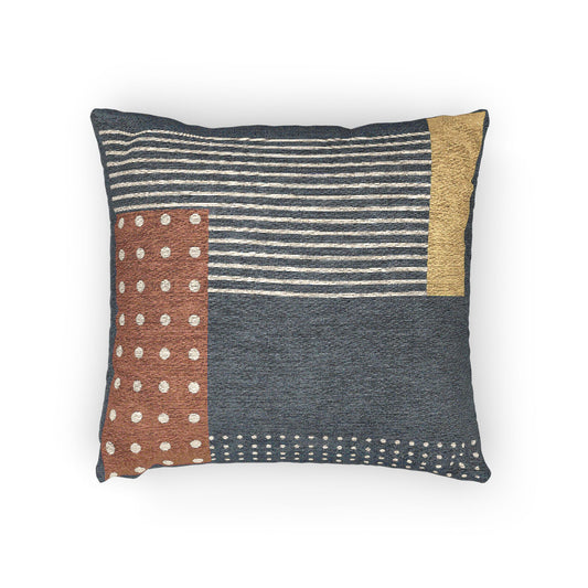 Pattern Play Throw Pillow – Polka Dots, Stripes & Color Blocks