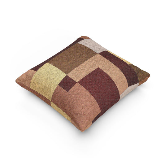 Warm Block Fusion Throw Pillow