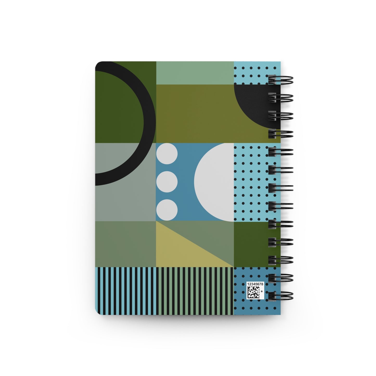 The Geometric Pulse: Pattern-Block Spiral Notebook