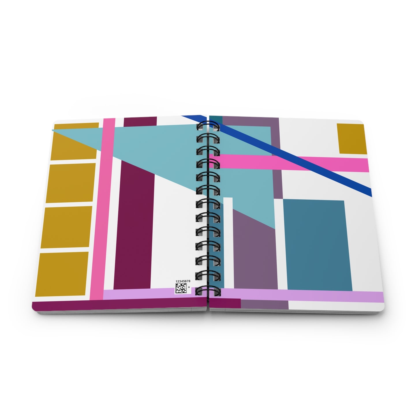 Chromatic Grid Spiral Notebook