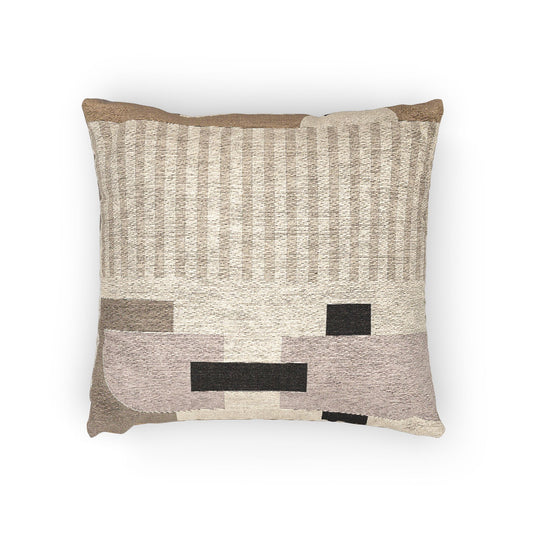 Echo Lines Cushion — Modern Geometry in Neutrals