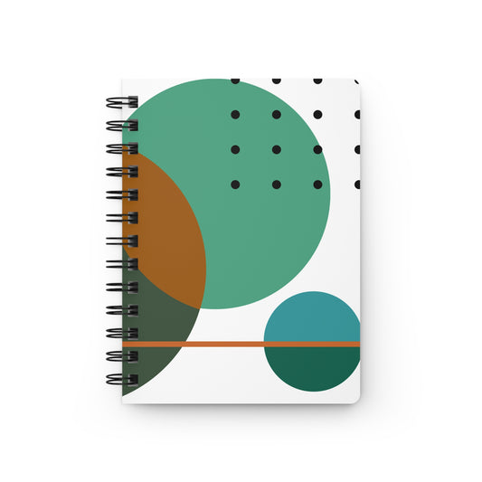 Orbit Grid Spiral Notebook
