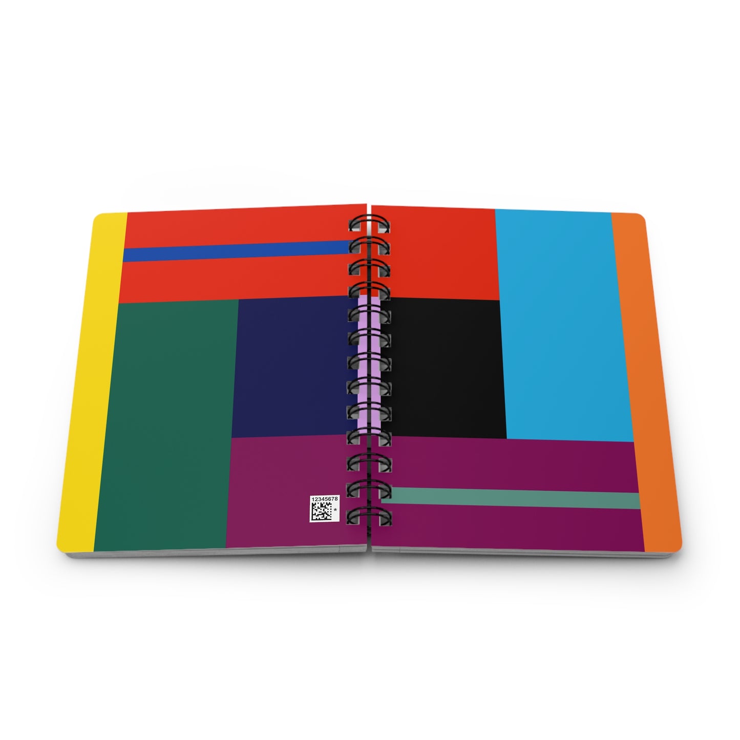 Color Block Spectrum Notebook – Abstract Geometry in Rainbow Tones