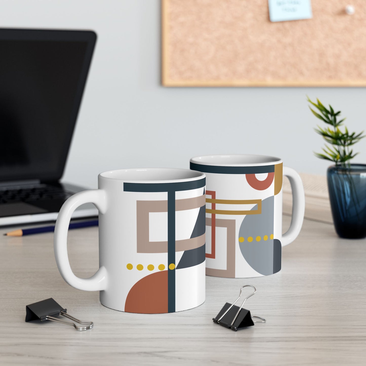 Abstract Shapes & Lines Coffee Mug | 11 oz Mug