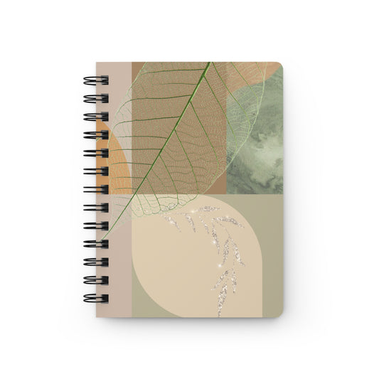 Ethereal Skeleton Leaf Spiral Notebook | Transparent Botanical Abstract Journal