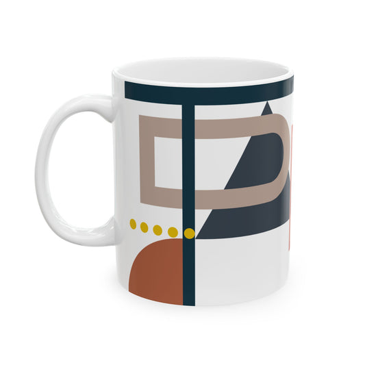 Abstract Shapes & Lines Coffee Mug | 11 oz Mug