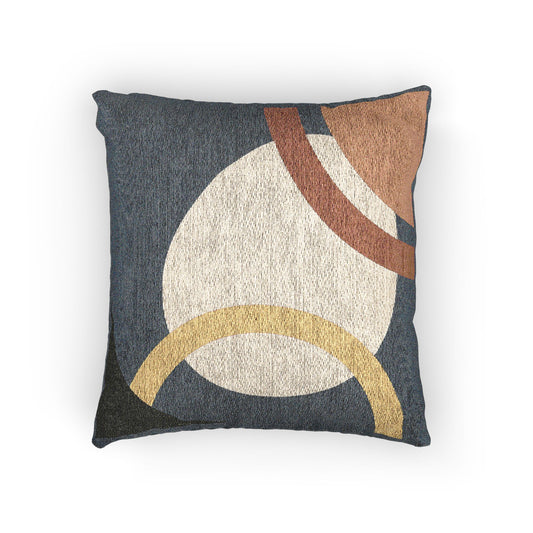 Orbital Layers Throw Pillow – Abstract Curves in Motion
