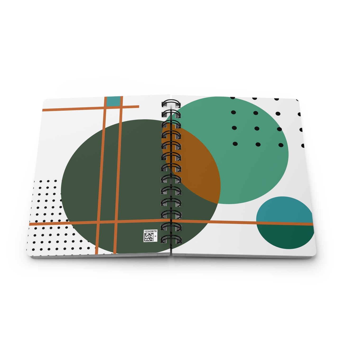 Orbit Grid Spiral Notebook