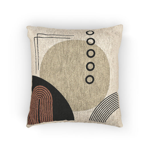 Orbital Elements – Geometric Woven Throw Pillow